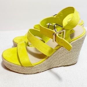 Forever 21 Lime Green Espadrille Wedges